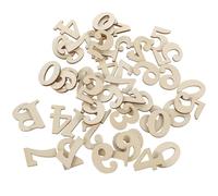 Chiffres Arabes 100 Pièces en Bois pour Horloge Murale DIY | Finition Lisse, Réutilisable et Légère, pour Cadres Photo, Activités de Classe, Projets Créatifs