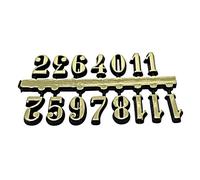 Chiffres arabes autocollants en plastique doré 30 mm | Dans Clock Shop, Autocollant, arts et artisanat, bricolage, horloge murale
