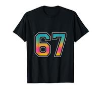 Chiffres Audacieux 67 dégradés - Meme Slang Art pour Les Fans de la génération Alpha T-Shirt