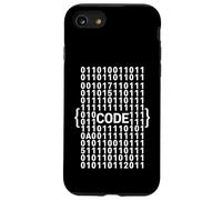 Chiffres binaires Code Accolades drôle Design Programmeur Coque pour iPhone SE (2020) / 7/8