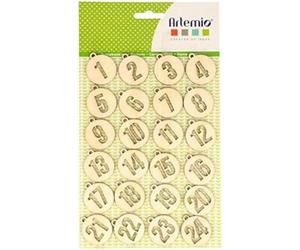 Chiffres Calendrier Avent Ronds