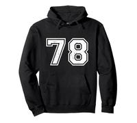 Chiffres de Sport Vintage 78 Soixante-dix-Huit Sweat à Capuche