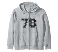 Chiffres de Sport Vintage 78 Soixante-dix-Huit Sweat à Capuche