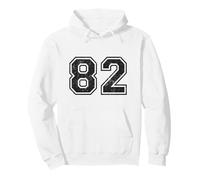 Chiffres de Sport Vintage 82 Quatre-Vingt-Deux Sweat à Capuche