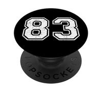 Chiffres de Sport Vintage 83 Quatre-Vingt-Trois PopSockets PopGrip Adhésif