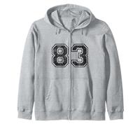 Chiffres de Sport Vintage 83 Quatre-Vingt-Trois Sweat à Capuche