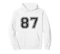 Chiffres de Sport Vintage 87 Quatre-Vingt-Sept Sweat à Capuche