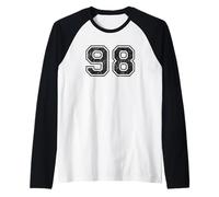 Chiffres de Sport Vintage 98 98 Quatre-Vingt-Huit Manche Raglan