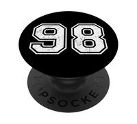 Chiffres de Sport Vintage 98 98 Quatre-Vingt-Huit PopSockets PopGrip Adhésif
