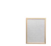 Chiffres décor maison bureau tableaux d'affichage 1 ensemble feutre tableau à lettres cadre en bois symboles modifiables la(White)