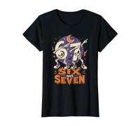 Chiffres d'halloween effrayants squelettes Six Sept T-Shirt Graphique avec Valeur