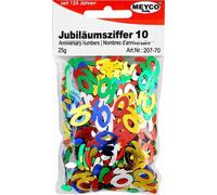 Chiffres du jubilé 25 multicolores