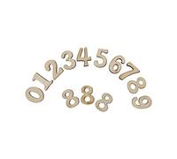 Chiffres en bois Tyenaza, 100 pièces, design unique, pour horloge, jeux d'orthographe, décorations de mariage, de vacances et de maison