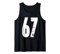 Chiffres en Gras Vieilli 67 Débardeur