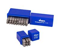Chiffres et lettres à frapper 6 mm 36 pièces D18503