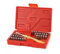 Chiffres et lettres à frapper - Set complet 38 pièces D18506