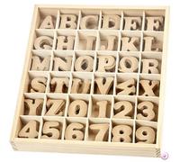 Chiffres Et Lettres En Bois Mdf 4 Cm, 288 Pièces - Creativ Company