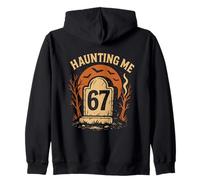 Chiffres hantés Amusants 67 Meme Nerd Halloween Math Sarcasme Sweat à Capuche