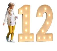 Chiffres lumineux de chapiteau 70CM/100cm120CM, numéros de mosaïque de fête d'anniversaire, numéros de panneau en mousse KT avec ampoule LED, décor de fond, Kit de bricolage for décor d'anniversaire (