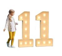 Chiffres lumineux de chapiteau 70CM/100cm120CM, numéros de mosaïque de fête d'anniversaire, numéros de panneau en mousse KT avec ampoule LED, décor de fond, Kit de bricolage for décor d'anniversaire (