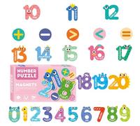 Chiffres Magnétiques pour Réfrigérateur | Numériques Magnétiques Géants pour Apprendre à Compter, Calculer et Reconnaître Les Nombres, Activité Ludique et Éducative