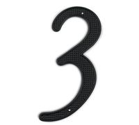 Chiffres maison modernes en métal 4 pouces avec vis, numéro porte noir, chiffres d'adresse en 3D pour l'extérieur la maison, appartement, boîte aux lettres, poteau rue, jardin résidentiel(3)