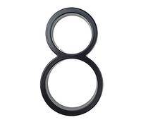 Chiffres modernes pour portes, Lettres de l'alphabet ABC flottantes 12 cm for numéro maison, plaque signalétique, tableau bord, panneau oblique, 5 pouces, alliage zinc noir(8)