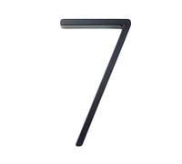 Chiffres modernes pour portes, Lettres de l'alphabet ABC flottantes 12 cm for numéro maison, plaque signalétique, tableau bord, panneau oblique, 5 pouces, alliage zinc noir(7)