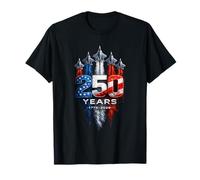Chiffres patriotiques des Avions de Combat 1776-2026 T-Shirt