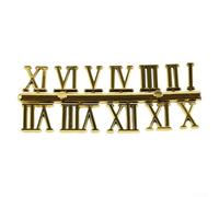 Chiffres romains et chiffres arabes Pièces de rechange pour horloge murale à quartz à personnaliser soi-même (chiffres romains dorés)