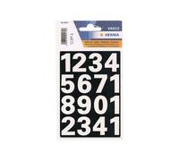Chiffres - Stickers - Autocollant - Blanc - Grand Format - 0 À 9 - 2 Planches