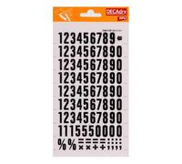 Chiffres Transfert Noir 15mm Grande Typo