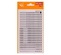 Apli DD6F - Chiffres transfert noirs 4 mm - 420 caractères