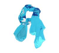 CHIFIGNO Israël Drapeau Bleu et Blanc Longue Écharpe Châle Wrap Femmes Soie Comme Foulard Mode Plage Sarong Wrap, Drapeau israélien, 35.4 x 70.86 Inches