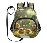 CHIFIGNO Sac à dos pour tout-petits filles garçons, petit sac à dos de voyage pour petit enfant, sac à dos préscolaire et maternelle, Jolies abeilles de dessin animé - 3, Small, Mignon, Jolies