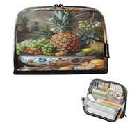 CHIFIGNO Still Life Trousse à crayons avec fermeture éclair pour garçons et filles