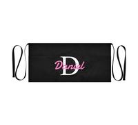 CHIFIGNO Tablier de serveur court personnalisé avec 3 poches pour cuisine, restaurant, jardin, noir, taille unique