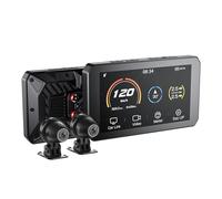 CHIGEE AIO-5 Lite Système de navigation GPS automatique pour moto Carplay, BSD, STARVIS HDR 5 pouces LCD, 60 FPS, 5G Wi-Fi BT, IP67 étanche, mode de stationnement 24H, application