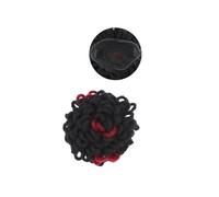 Chignon Afro en cheveux synthétiques, chignon haut bouffant, queue de cheval avec cordon de serrage, chignon pétale, extensions de cheveux synthétiques Look élégant chic(1B-Bug)