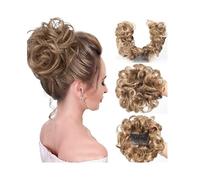 Chignon artificiel Extensions de chignon en cheveux synthétiques, peigne latéral, clips, chouchous for cheveux bouclés et désordonnés, for femmes Accessoires pour cheveux(12H24)