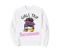 Chignon Assorti pour Filles Trip Barceloneta Espagne Sweatshirt