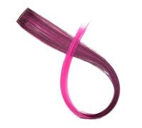 Chignon Cheveux Postiches Extensions De Cheveux Synthétiques Avec Un Seul Clip Résistant À La Chaleur Arc-en-ciel For Enfants Et Femmes, Longs, Bouclés Ondulés, Colorés(55H)