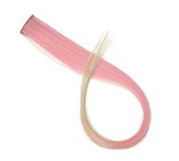 Chignon Cheveux Postiches Extensions De Cheveux Synthétiques Avec Un Seul Clip Résistant À La Chaleur Arc-en-ciel For Enfants Et Femmes, Longs, Bouclés Ondulés, Colorés(51H)