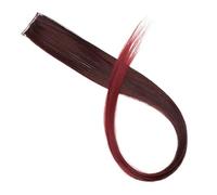 Chignon Cheveux Postiches Extensions De Cheveux Synthétiques Longs Et Raides 22 Pouces Avec Reflets Arc-en-ciel Colorés À Clipser En Une Seule Pièce Ombre Rose Violet Vert Jaune(52H)