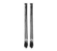 Chignon Cheveux Postiches Perruque Synthétique Tressée Avec Clip Boxing Braid Dreadlocks In Hair Extension Black Brown Dirty Braids Boxer Heat Resistan(Black)