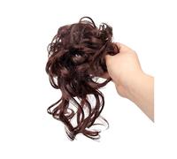 Chignon Chignon à donuts synthétique bouclé for femmes, avec bande élastique, chouchous, chignon en désordre, Extensions de postiches for femmes Chignon pour cheveux pour femme.(AM41-05)