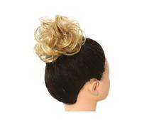 Chignon Chignon synthétique en désordre, chouchou, faux bandeau tressé, postiche élastique, queue de cheval for femmes, enveloppe synthétique, queue de cheval bouclée Postiches en chignon(California B