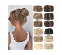 Chignon Chignons en cheveux humains, queue de cheval, postiche, chouchous brésiliens, chignons donut, extensions Postiches(12H613)