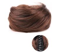 Chignon de cheveux 1/2 PCS Accessoire Postiches Chignons for Femmes Filles Mini Griffe Synthétique Bouclés Ondulés Extensions De Chignon Perruque Clip En Désordre Et Oreilles De Chat Courtes Pièces de