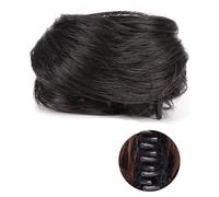 Chignon de cheveux 1/2 PCS Accessoire Postiches Chignons for Femmes Filles Mini Griffe Synthétique Bouclés Ondulés Extensions De Chignon Perruque Clip En Désordre Et Oreilles De Chat Courtes Pièces de